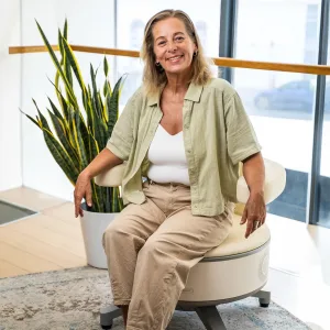Woman on Better Pelvi Chair