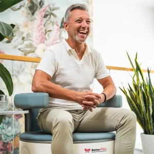 Man sitting on Better Pelvi Chair